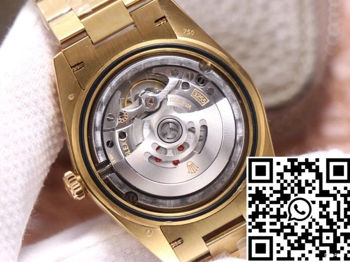 Factory EW Day-Date Yellow Black Dial M228348RBR-0001 Rolex Gold 1114